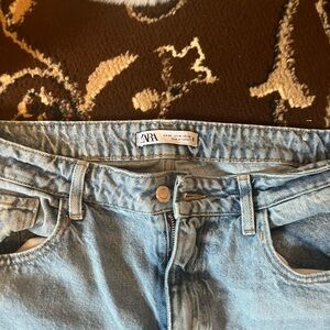 Zara Women's Light Blue High Rise Jeans